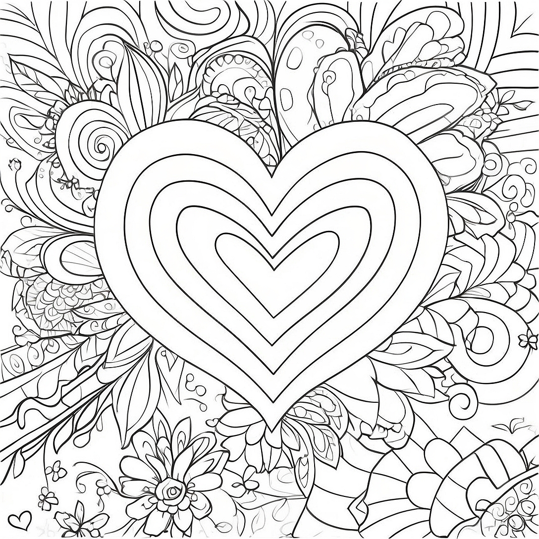Romance Páginas para Colorear