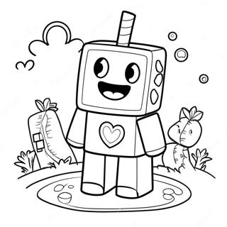 Página para Colorear de Aventura Divertida de Alphablocks | Página para colorear de Alphablocks