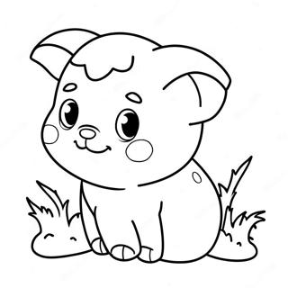 Páginas para colorear de mini animales adorables | Página para colorear de Mini