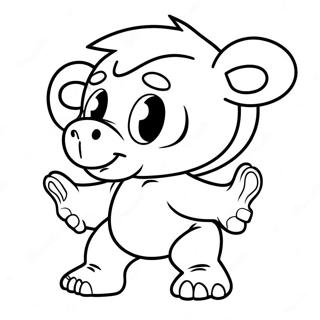 Bam Bam Páginas para Colorear