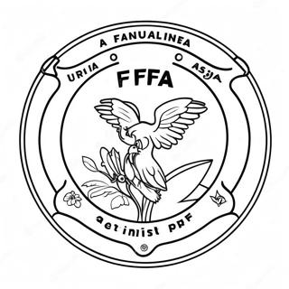 Página para Colorear del Logo de FFA | Página para colorear de FFA