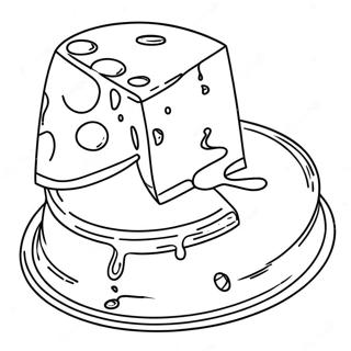 Página para Colorear de Queso | Página para colorear de Queso