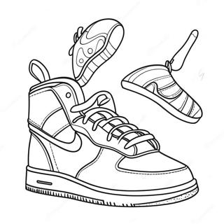 Zapatilla Páginas para Colorear