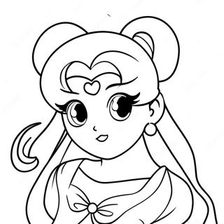 Princesa Serenity Sailor Moon Páginas para Colorear