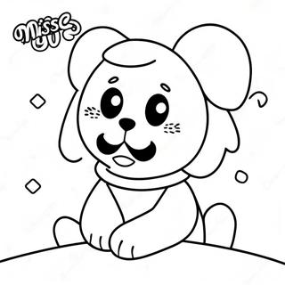 Página para Colorear de Te Extraño | Página para colorear de Te Extraño