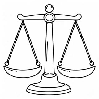 Página para Colorear de Escalas de Libra | Página para colorear de Libra
