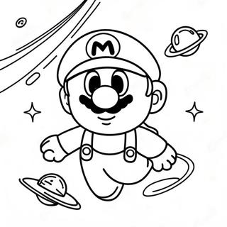 Among Us Mario Páginas para Colorear