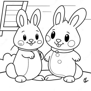 Página para Colorear de Max y Ruby | Página para colorear de Max y Ruby