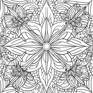 Página para Colorear Simetría Geométrica | Página para colorear de Simetría