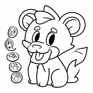 Página para Colorear del Personaje Mangle | Página para colorear de Mangle