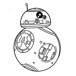 Página para colorear de BB8 | Página para colorear de BB8