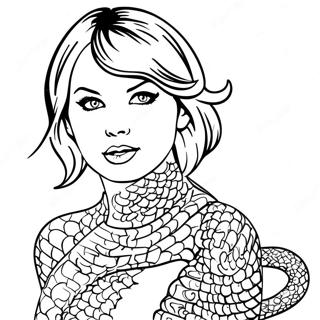 Taylor Swift Reputación Páginas para Colorear