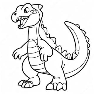 Página para Colorear de Garchomp | Página para colorear de Garchomp