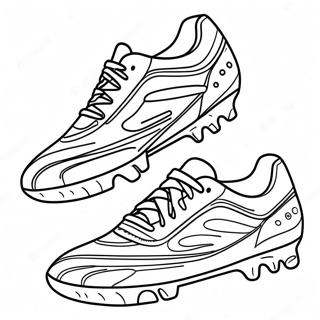 Zapato de Fútbol Páginas para Colorear