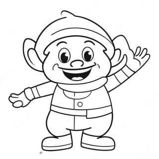 Página para Colorear Personaje Cómico Divertido | Página para colorear de Cómic