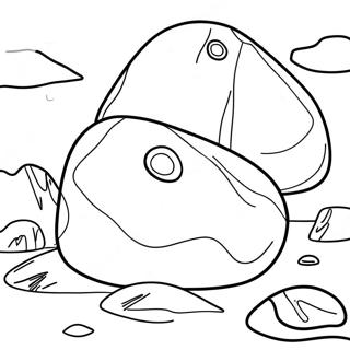 Página para Colorear Rock | Página para colorear de Roca