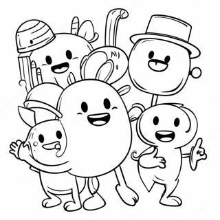Página para Colorear de Personajes de Meme Divertidos | Página para colorear de Meme