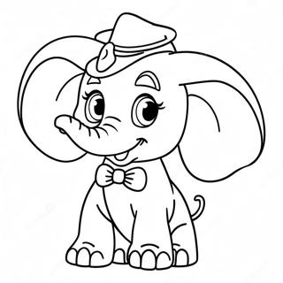 Página para Colorear de Dumbo | Página para colorear de Dumbo
