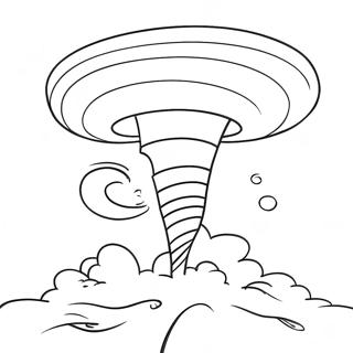Página para Colorear Tornado | Página para colorear de Tornado