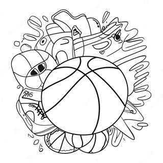 Baloncesto Páginas para Colorear