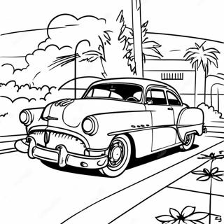 Retro de los 50 Páginas para Colorear