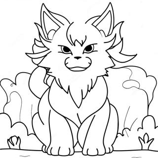 Kurama Páginas para Colorear