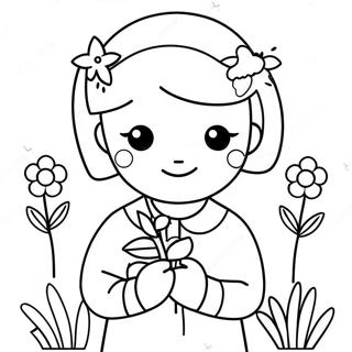 Niña Páginas para Colorear