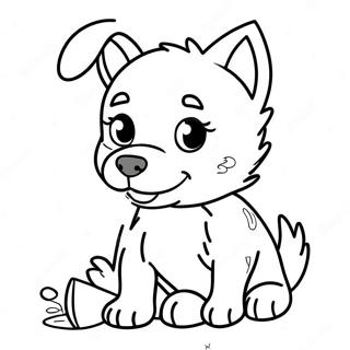 Heeler Azul Páginas para Colorear