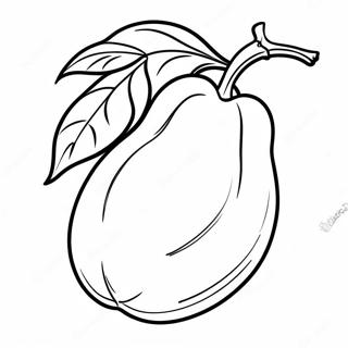 Página para Colorear de Fruta Mango | Página para colorear de Mango