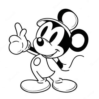 Página para Colorear de Mickey Mouse | Página para colorear de Mickey