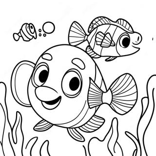 Tortuga Buscando a Nemo Páginas para Colorear