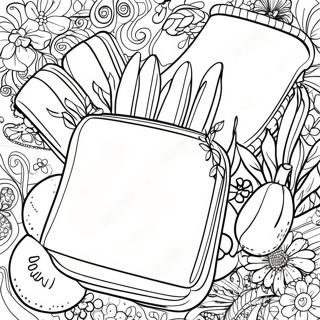 Página para colorear de un menú | Página para colorear de Menú