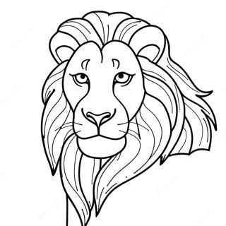 Página para colorear de León el León | Página para colorear de León