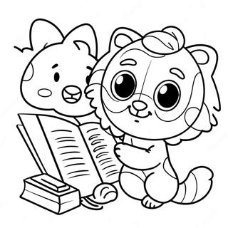 Página para colorear de Baby Einstein | Página para colorear de Bebé Einstein