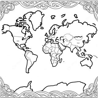 Mapa Páginas para Colorear
