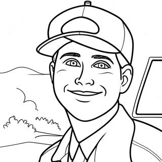 Página para Colorear de Ryan | Página para colorear de Ryan