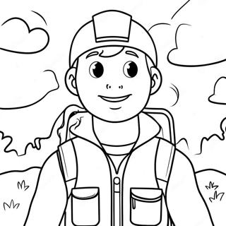 Página para Colorear de Ryan Aventurero | Página para colorear de Ryan