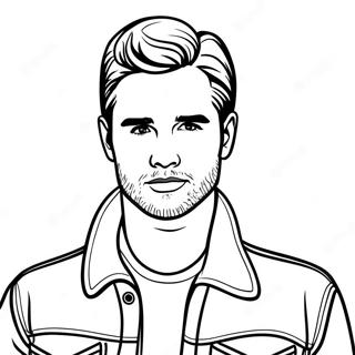 Página para Colorear de Liam | Página para colorear de Liam