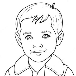 Página para Colorear Creativa de Liam | Página para colorear de Liam