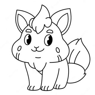 Página para colorear de Vulpix | Página para colorear de Vulpix