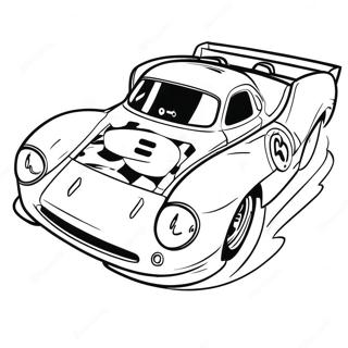 Coche de Carreras en Pista de Tierra Páginas para Colorear