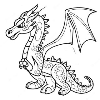 Dragón Ninjago Páginas para Colorear