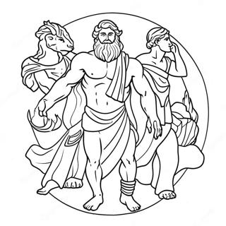 Mitología Avanzada Páginas para Colorear