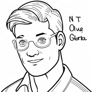 Página para Colorear de Kyle | Página para colorear de Kyle