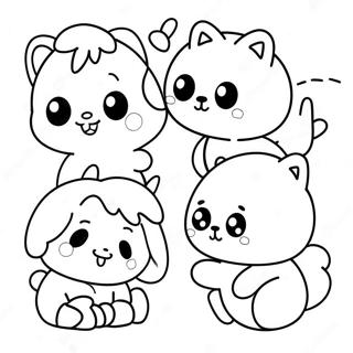 Página para Colorear de Lindos Personajes de CH | Página para colorear de CH