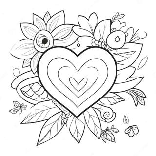 Página para Colorear de Heartspring | Página para colorear de Corazón