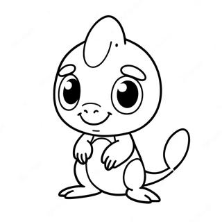 Página para Colorear Sobble | Página para colorear de Sobble