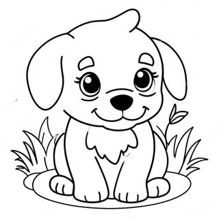Cachorro Bebé Páginas para Colorear