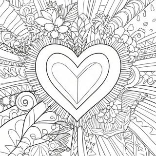 Corazón de Diamante Páginas para Colorear