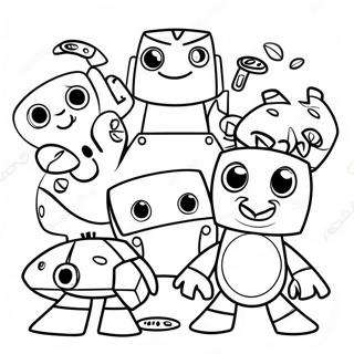 Página para Colorear de Personajes Coloridos de Mixels | Página para colorear de Mixels